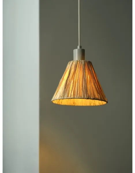 Ledvance - Csillár zsinóron DECOR RAFFIA 1xE27/15W/230V raffia háncs