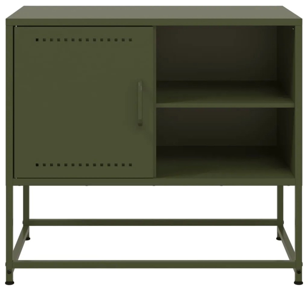 mustársárga acél TV-szekrény 100,5x39x60,5 cm