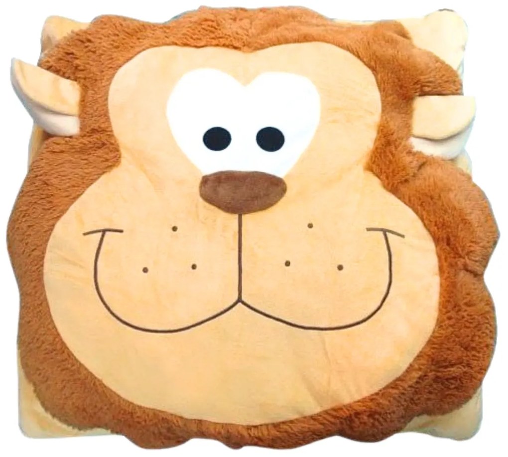 Gyerek párna CUDDLI FRIENDS 70x70 cm plüss - több színben Termék színe: Sötétkék