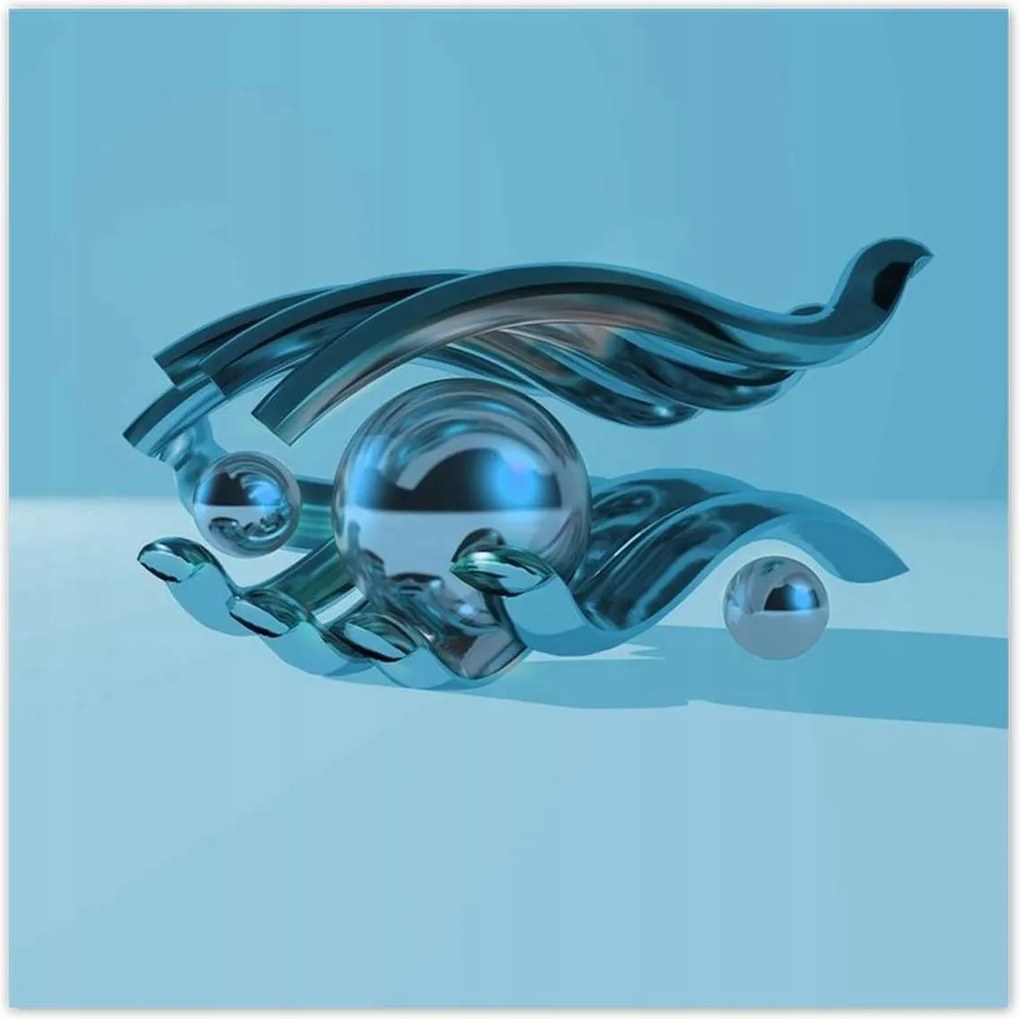 Poszterek 100x100 Kék grafika