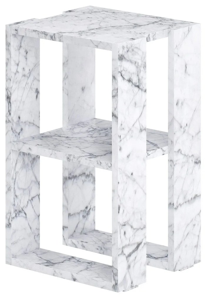 Éjjeliszekrény Lonie - Carrara Marble