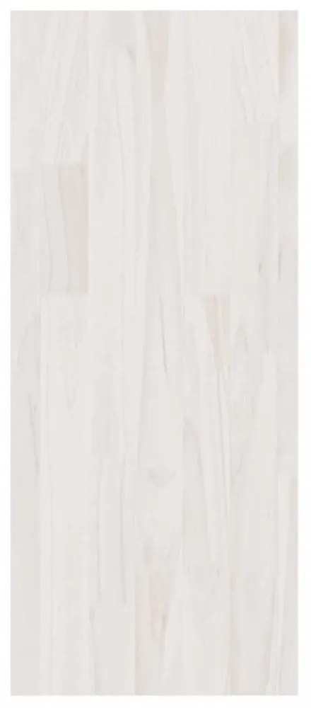 fehér fenyőfa könyvszekrény térelválasztó 100 x 30 x 71,5 cm