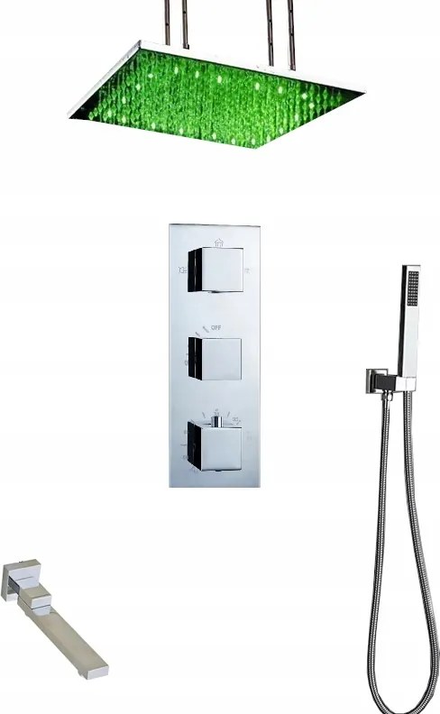 Süllyesztett Led Esőztető Kifolyócső Szett 60 CM