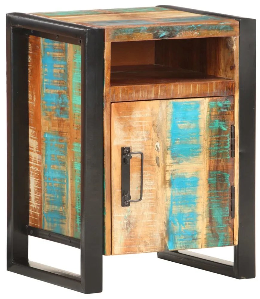 vidaXL tömör újrahasznosított fa éjjeliszekrény 40 x 35 x 55 cm