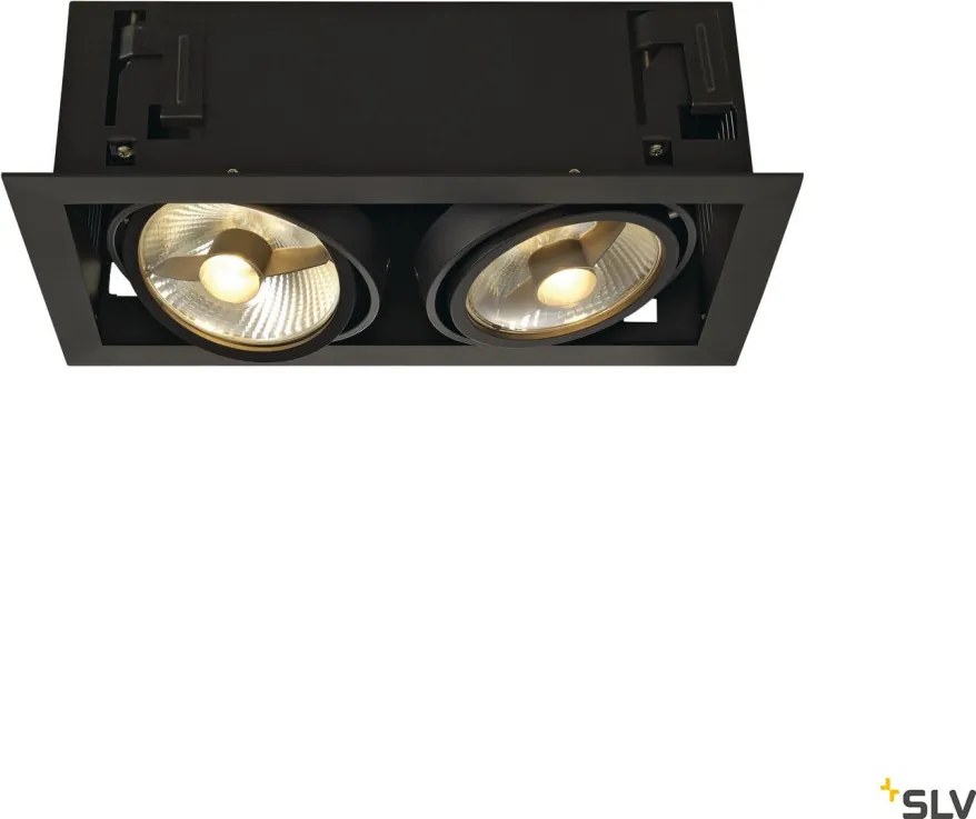 SLV KADUX 115550 Beépíthető spotlámpa 2x75W/GU10/ES111 IP20
