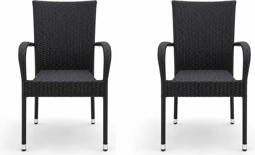 PARIS Kerti rattan szék szett - 2 db