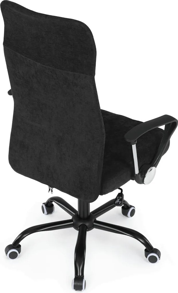 KA-W3109 fekete szövet irodai szék hinta mechanizmussal