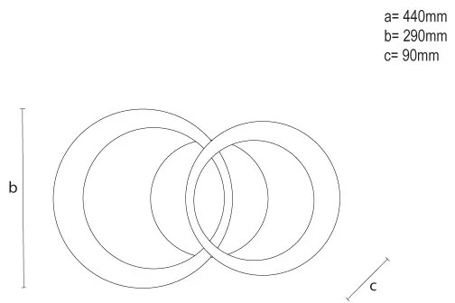 Fényerőszabályozható LED mennyezeti lámpa LED/35W/230V 3000-6500K + távirányító