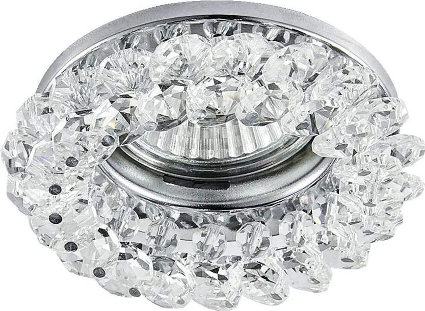 PREZENT 71025 Crystals Kristály Spot Lámpa Króm, Átlátszó GU10 IP20