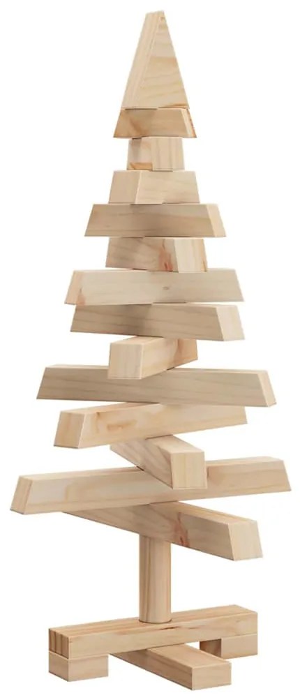 Karácsonyfák állvánnyal Természetes 60 cm Tömör fenyőfa