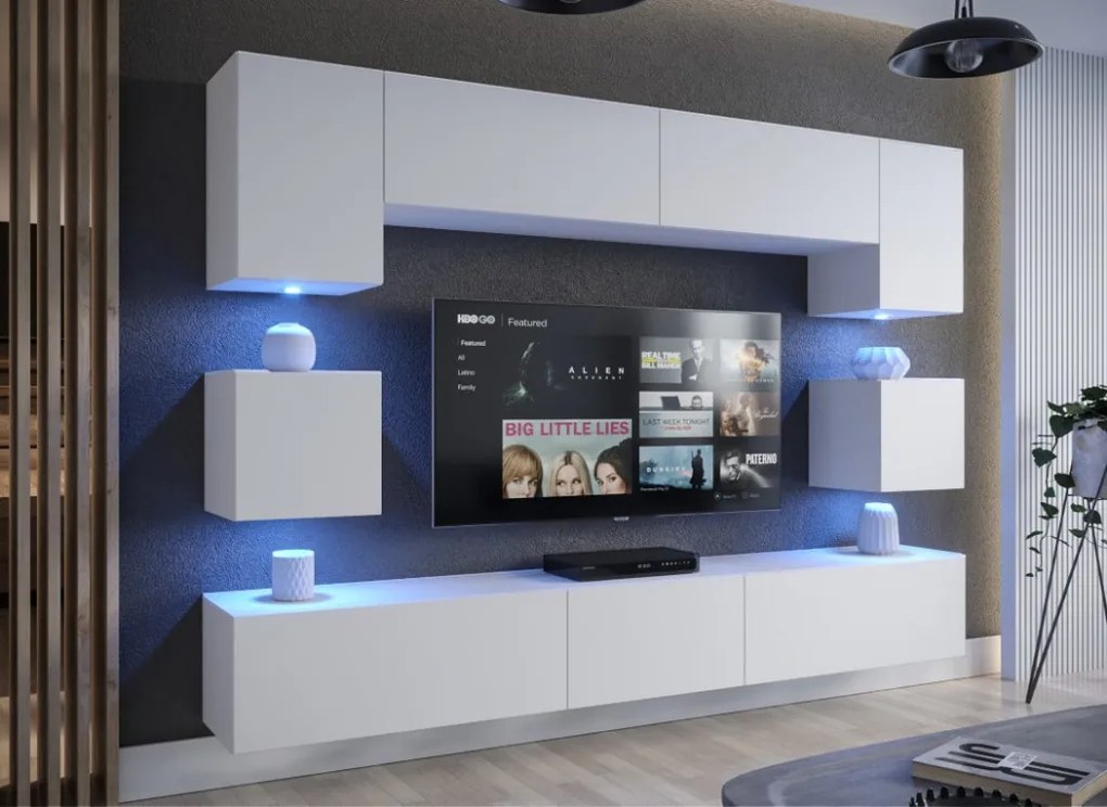 PRINCE CONCEPT AN1 MAGASFÉNYŰ FEHÉR NAPPALI BÚTOR