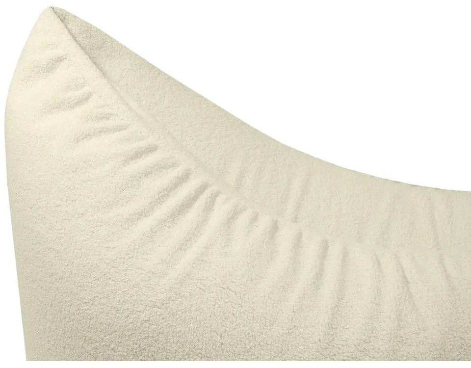 Krémszínű buklé gyerek babzsákfotel Clip Clap 115 – SLOWDOWN