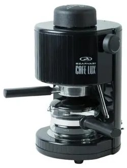 Szarvasi SZV-620 CAFE LUX kávéfőző, 800W, fekete színű, gőzcsappal, üveg kiöntő, biztonsági szelep, 304kPa nyomás