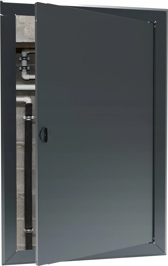 Revíziós ajtó fém fedél inst 40x50 grafit