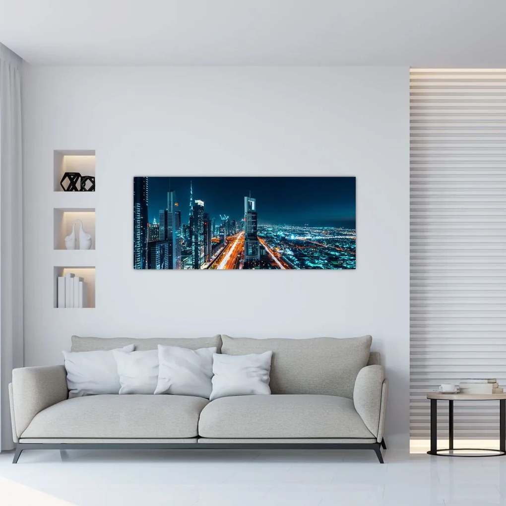 Kép - Dubai éjszaka (120x50 cm)