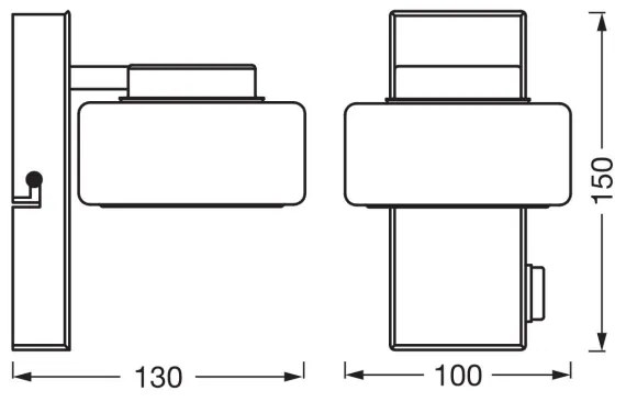 Osram - LED fürdőszobai fali lámpa ORBIS FLAME LED/5,5W/230V IP44 fehér