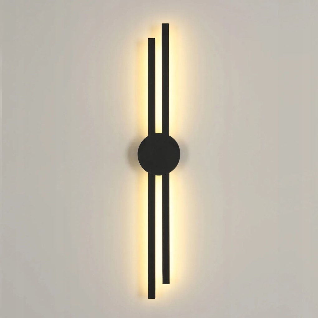 Kinkiet Scienna Fekete Led Lámpa Modern Falilámpa Nappaliba, Előszobába 3000K, 17W