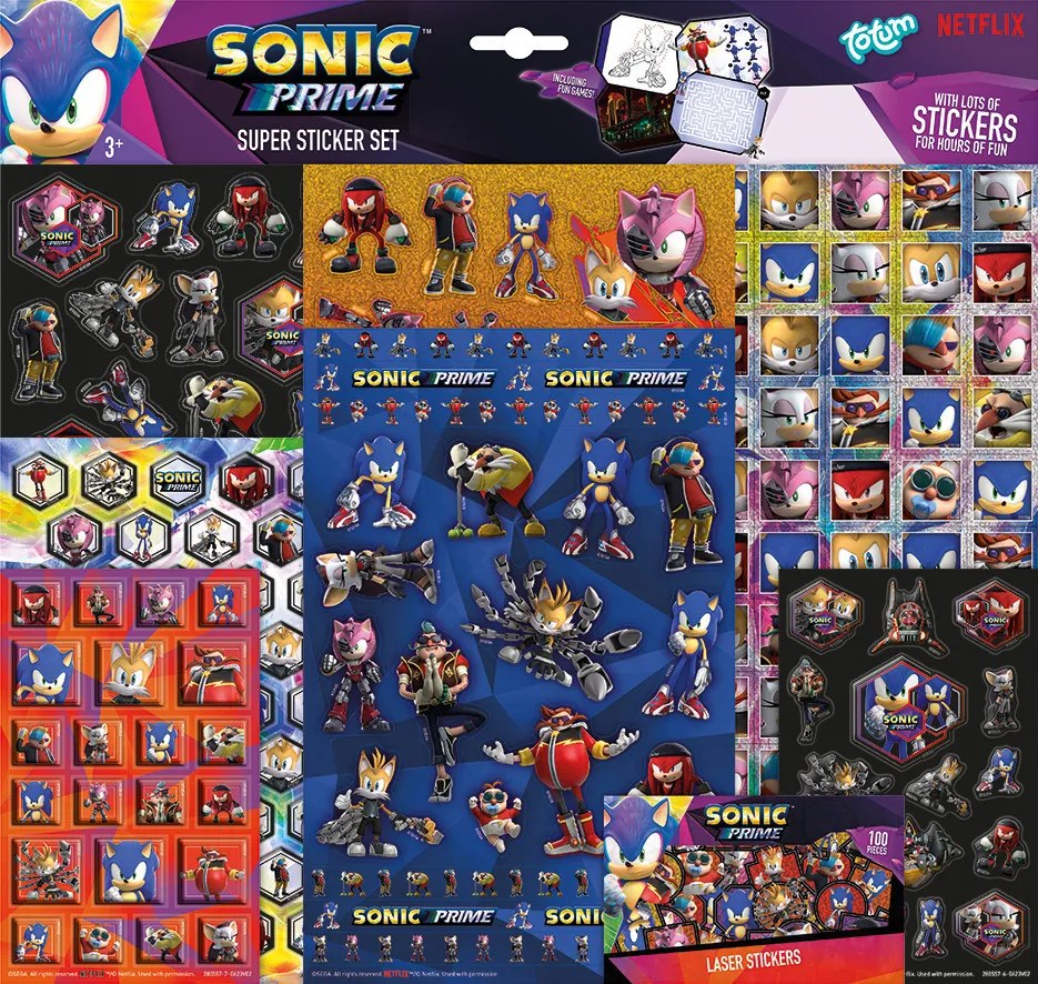 Sonic a sündisznó Prime Super matrica szett játékkal