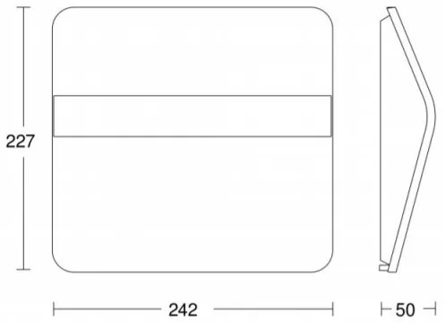 STEINEL 035730 - XSolar LH-N LED napelemes házszám 0,03W IP44