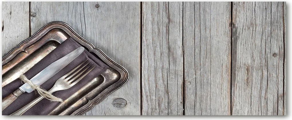 Lacobel konyhai szekrények alá Evőeszközök deszkákon XXL