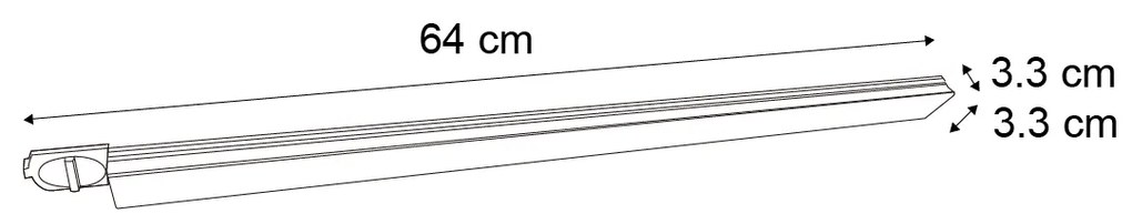 Modern fekete mennyezeti lámpa 1 fázisú sínrendszerhez 15W 1180 lm 2700-3800K - Iconic Tsiri
