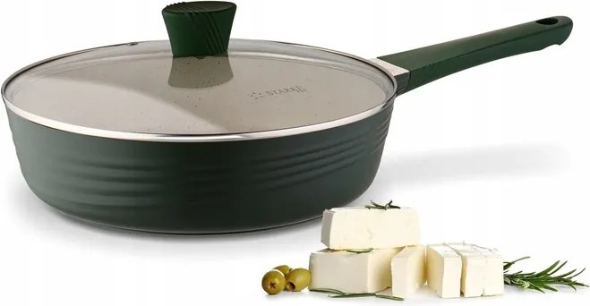 Serpenyő Márvány Indukciós Gáz Fedél Starke Pro Naturale 28 cm