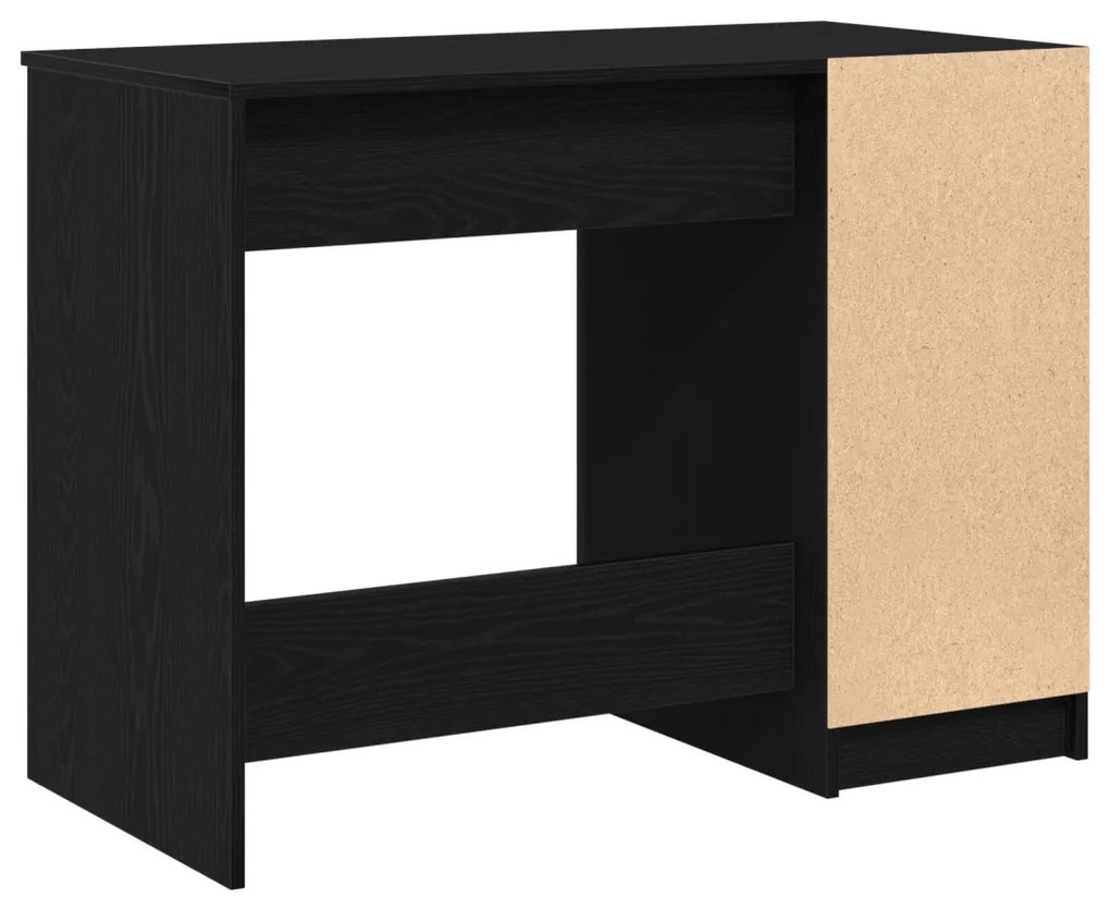 Fekete Tölgy Íróasztal - 100x50x75 cm - Mérnöki Fából Készült