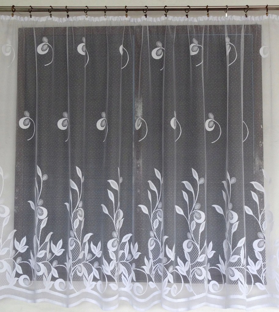 Mg Függöny 14445 Fehér 200x250 kész pol szalaggal