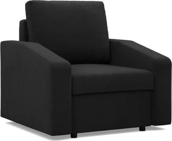 Zeus fotel, döntött kartámasz, szövet anyag, bonell töltet, fekete