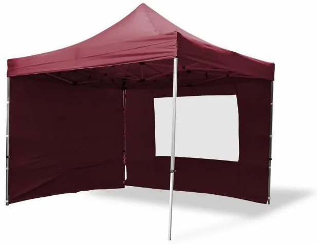 Összecsukható kerti sátor PROFI 3 x 3 m bordó