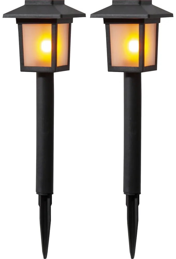 Flame 2 db kültéri napelemes LED lámpa, magasság 23 cm - Star Trading