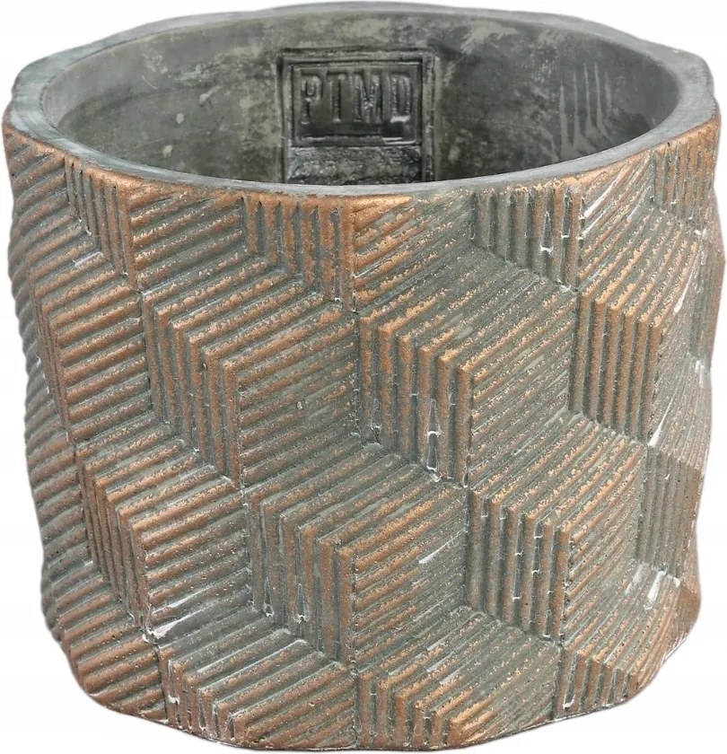 Zish kerek cement kaspó, szürke különböző méretek Méret: M