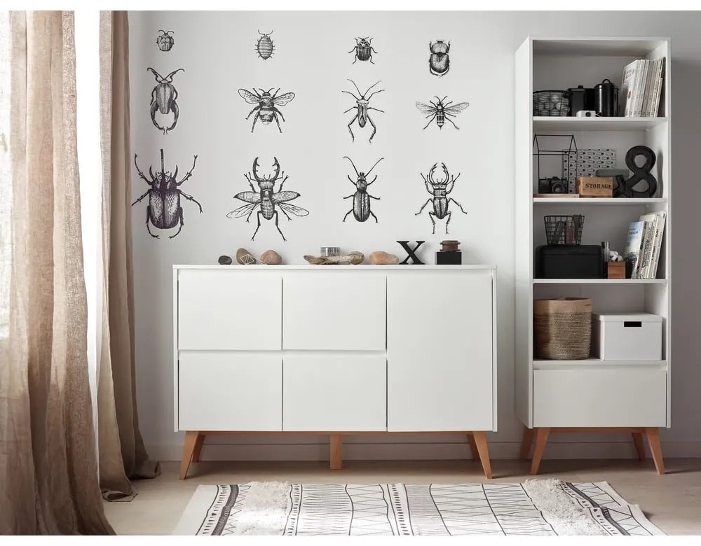 Swing fehér fiókos gyerek komód, 148 x 92 cm - Pinio