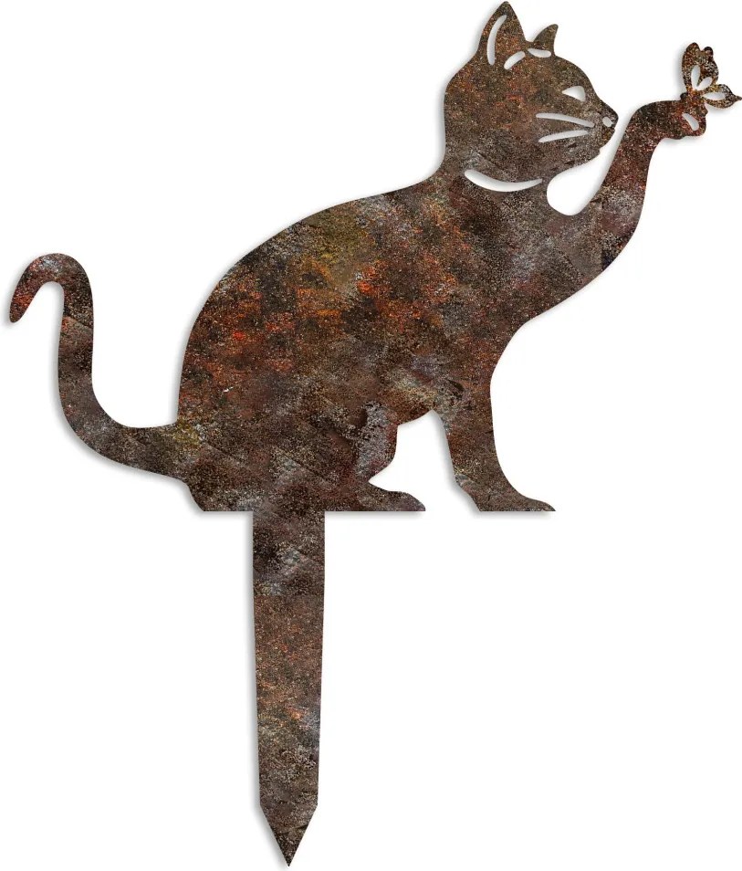 Cat fém kerti dísztárgy, 36×31 cm – TR565TNL1295