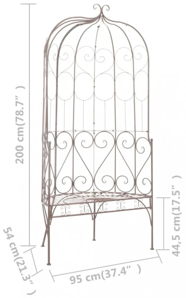 barna antik vas kerti pad 95 cm