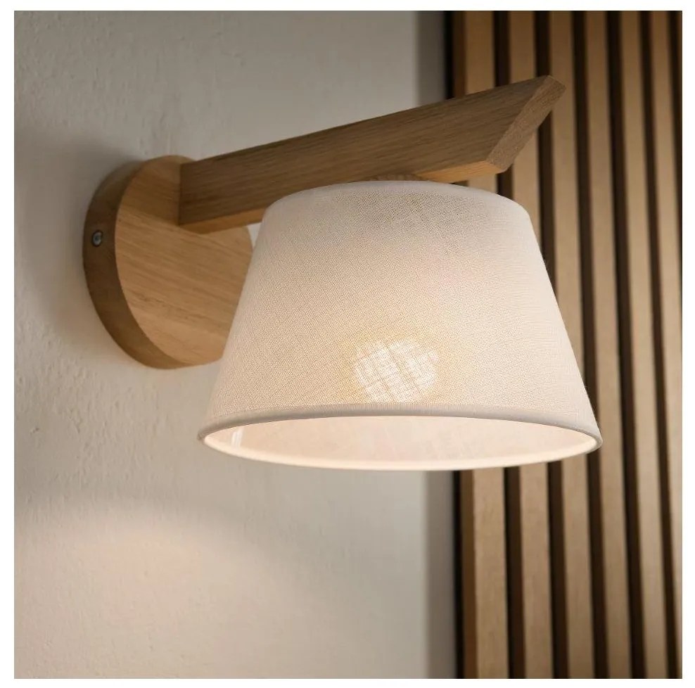 Brilagi - LED  Fali lámpa ANTHONY 1xE14/40W/230V tölgy/fehér