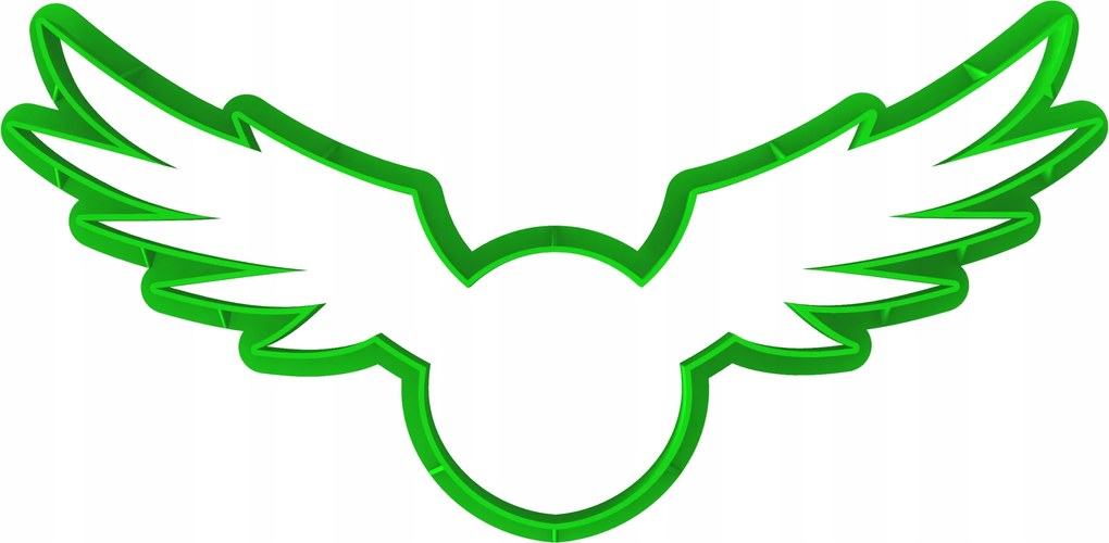 Cukormassza keksz lyukasztó forma Madár Szárnyak Angyal mécses 15cm