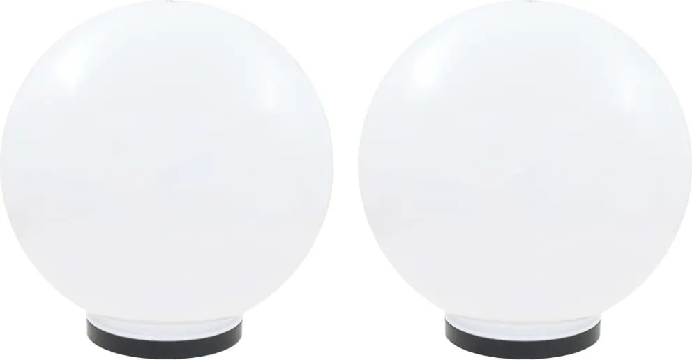 vidaXL 2 db LED gömblámpa 40 cm PMMA