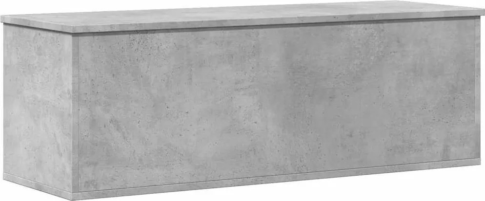 vidaXL betonszürke szerelt fa tárolóláda 102 x 35 x 35 cm