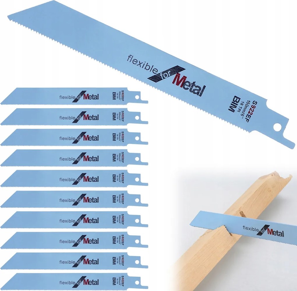 Szablyafűrészlap Készlet 150mm Róka Farok S922EF 10 Db