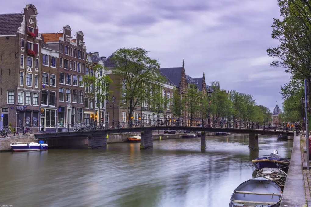 Poszter 45x30cm Csatorna Amszterdam városon keresztül 4, Assaf Frank