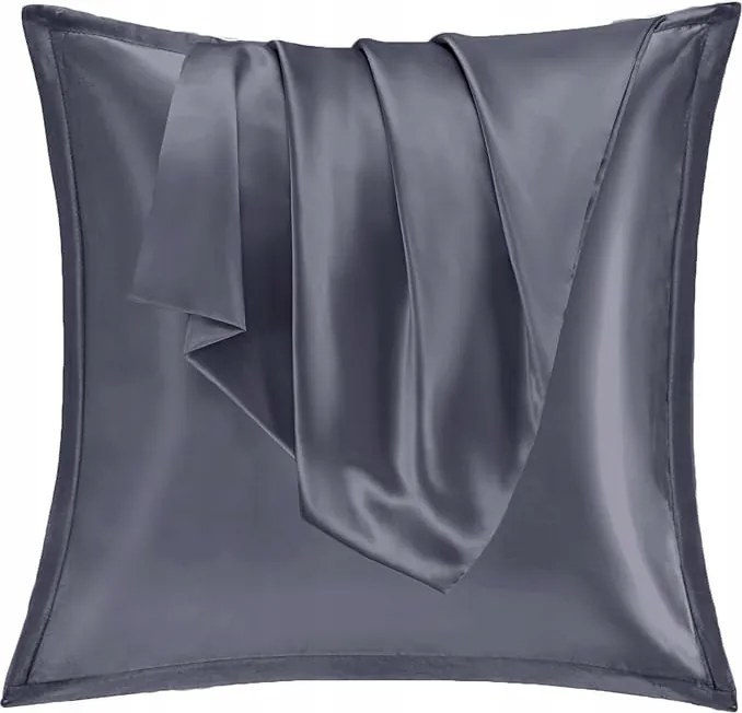 Luxus Szatén Párnahuzat 2 db 80x80 cm sötétlila