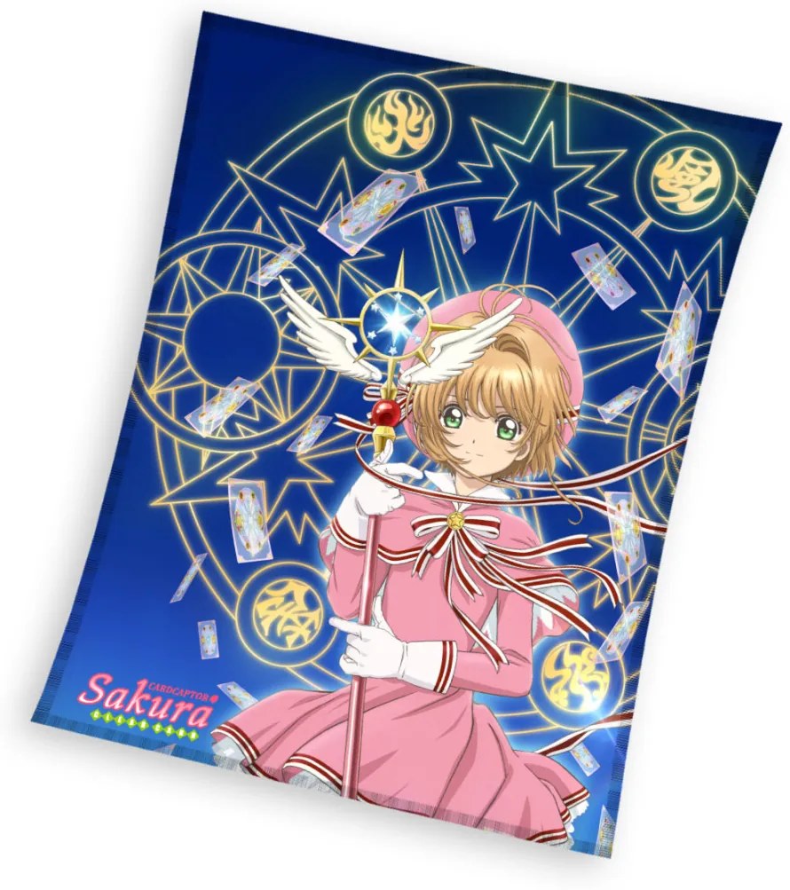Cardcaptor Sakura Magic flanel polár takaró 130x160cm