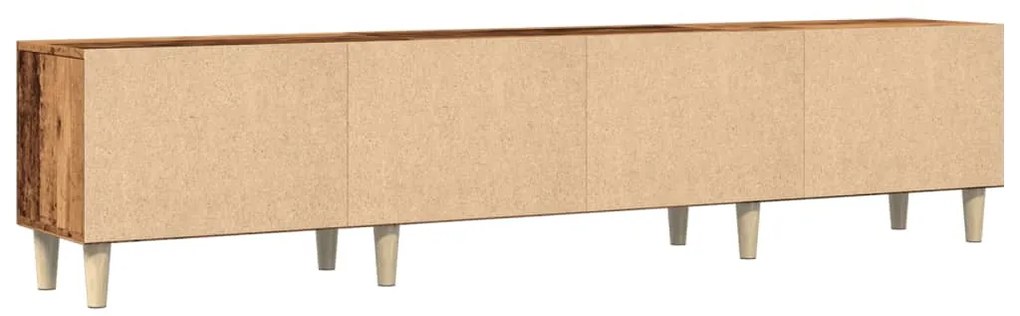 antik fa színű szerelt fa TV-szekrény 180 x 31,5 x 40 cm