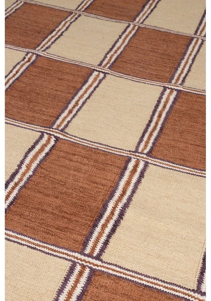 Terrakotta színű pamut szőnyeg 160x230 cm Gambit – Dutchbone