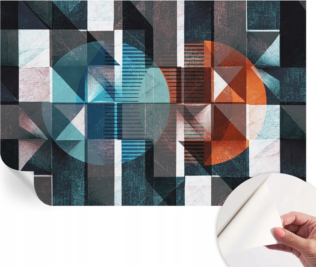 Öntapadós Dekoratív Fotótapéta Hálószobába Absztrakt formák 104x70