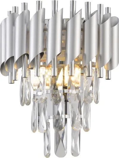 Brilagi - ECLIPSE fali lámpa 2xE14/10W/230V ezüstszínű