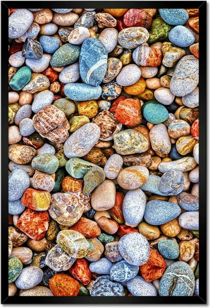 Poszterek keretben 40x60 Színes kavicsok