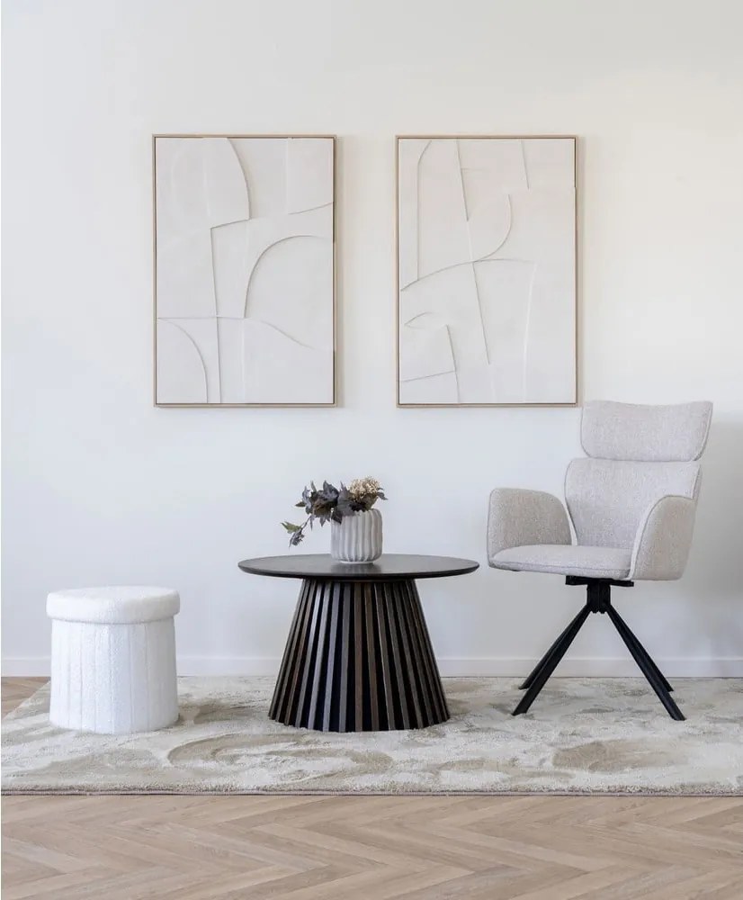 Bézs kárpitozott karfás étkezőfotel szett 2 db-os Cordoba – House Nordic