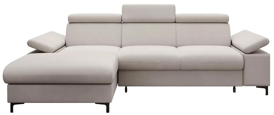 Sarokkanapé Miles (B) (bézs szürke + fekete). 1099673